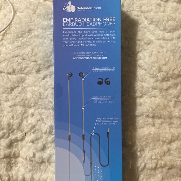 EMF Radiation-free earbud headphones - Picture 3 of 3